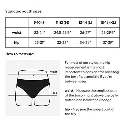Thinx Teens Brief Period Underwear for Teens, Cotton Underwear