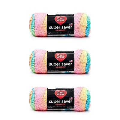 Red Heart Super Saver Denim Yarn - 3 Pack of 141g/5oz - Acrylic - 4 Medium  (Worsted) - 364 Yards - Knitting/Crochet