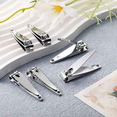 PrettyClaw | Nail Clippers Sharp Edge Fingernail and Toenail Clipper Cutter  Thick Nail Trimmer Stainless Steel for Manicure and Pedicure (Curve Edge)