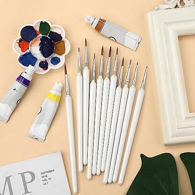 11pcs/set Professional Detail Paint Brush Fine Pointed Tip