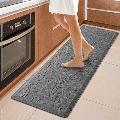 QSY Home Kitchen Anti Fatigue Rugs 20x39x3/4-Inch Floor Comfort Soft Mats  Waterproof Non Skid Thick Cushioned for Standing Desk Garages