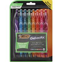 BIC Gel-ocity Stic Assorted Colors Gel Pen Set, Medium Point (0.7mm),  14-Count Pack, Colorful Pens for Journaling and Lists (RGSMP14-AST)