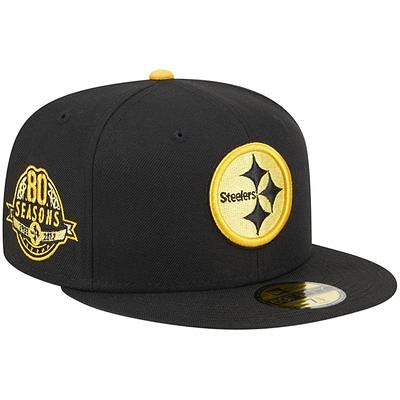 Pittsburgh Steelers New Era 2022 Sideline 59FIFTY Fitted Hat - Cream/Black