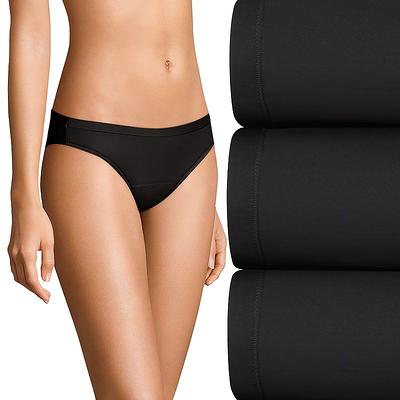 Women's Hanes® Ultimate 3-Pack Comfort, Period. ™ Light Leaks Bikini Period  Underwear 42FDL3, Women's, Size: 9, Black - Yahoo Shopping