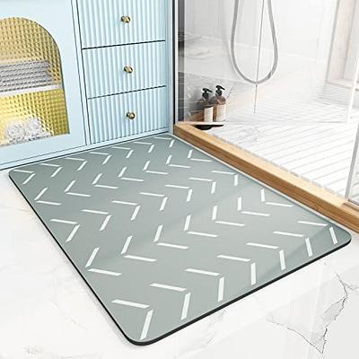 AMOAMI Bath-Mat,Ultra Thin Bathroom Rugs Runner,Rubber Bath Mats for Bathroom  Non Slip,Absorbent Bath Rug for Bathroom Floor, Shower, Sink（24x47,Grey）  - Yahoo Shopping