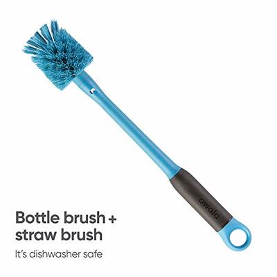  Owala 2-in-1 Water Bottle Brush Cleaner and Water Bottle Straw  Cleaner Brush, Water Bottle Brush with Removable Head and Twist n' Hide  Straw Brush, Smokey Blue: Home & Kitchen