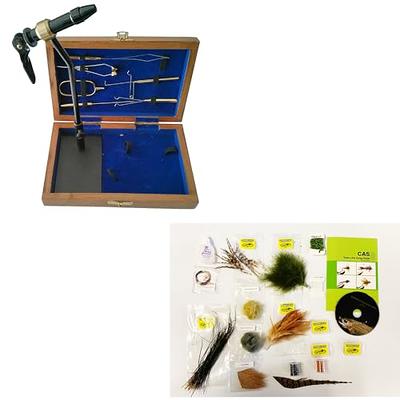 CREATIVE ANGLER Deluxe Fly Tying Kit for Fly Fishing - Complete Fly Tying  Tools Kit, Ideal for Beginners and Pros, Includes Fly Tying Feathers, Vice,  Bobbin, Rotary Tool for Your Fly Tying