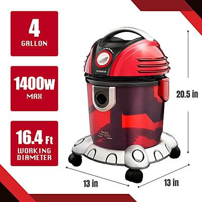 MOOSOO 17Kpa Small Shop Vacuum Cleaner, with Blower Function, 2.7 Gallon  Large Dust Tank, Ideal For Home/Garage/Garden - L10 