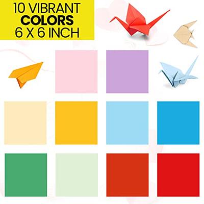 100 Paper Sheets 6 x 6 inch Origami Square Paper Double Sided Paper Arts  and Japanese Folding Crafts for Kids 6x6 Design Origami Color Paper fold  Pack Paper Folding Crafts for Kids