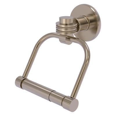 Double Brushed Nickel Toilet Paper Holder Brass Wall Mounted