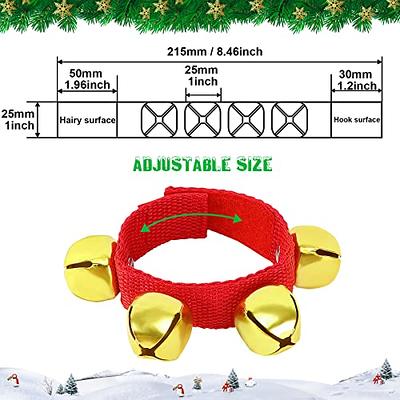 Augshy 6 Packs Christmas Wristbands Jingle Bells with Gold Bells, Bracelet  Ankle Bells Musical Instruments for Christmas Gifts Kids Party Favor Toys(3