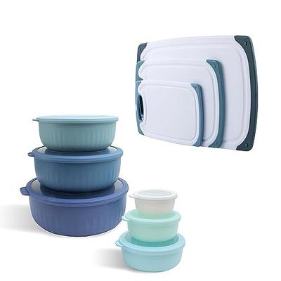 Light Blue 12-Piece Mixing Bowl & Lid Set