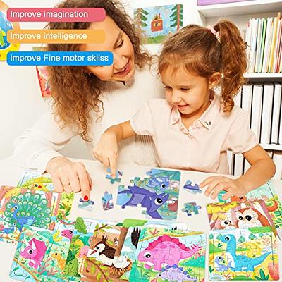 Puzzles for Kids Ages 3-5 Toddler Puzzles Set 20 Piece Wooden Jigsaw  Puzzles NEW