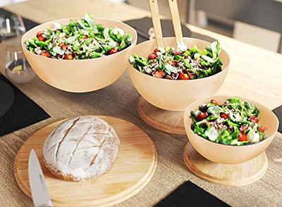 Salad Serving Sets, Salad Bowls with Utensils