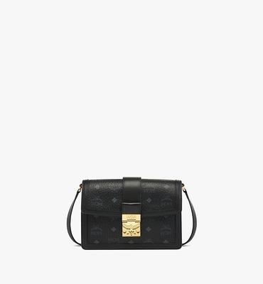 Mini Aren Shoulder Bag in Visetos Black