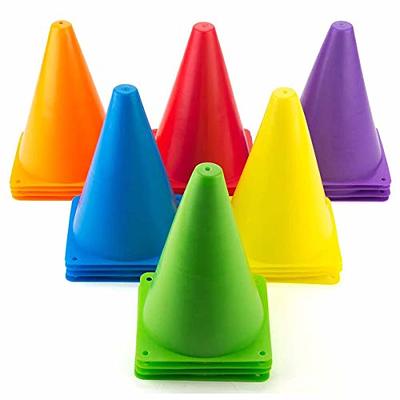 BlueDot Trading 9 inch Tall Durable Sports Marker Soccer Cones for