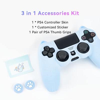 1 Pair Silicone Cover Skin Rubber Case for PlayStation 4 PS4 Wireless  Controller