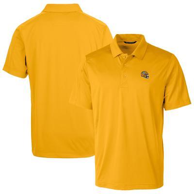 Men's Cutter & Buck Gold Green Bay Packers Helmet Prospect Textured Stretch  Polo - Yahoo Shopping