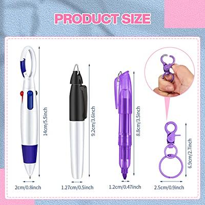 Sabary Mini Highlighter Nurse Pen Pack Set Nurse Pens for Badge Include  Pink and Purple Tip