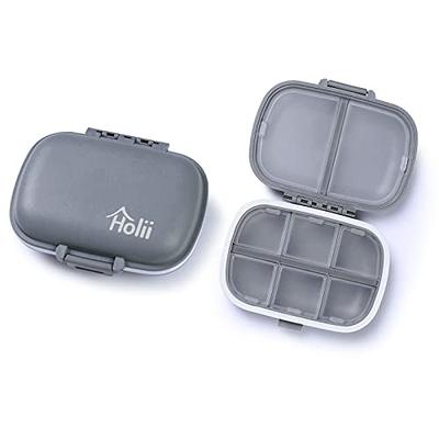 4 Pack Pill Case Portable Small Weekly Travel Pill Organizer Portable  Pocket Pill Box Dispenser for