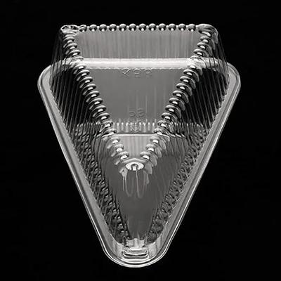 Cake Container, Hinged clear flan case, Bakery Container