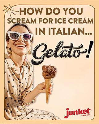 Junket Gelato Mix: Strawberry Cheesecake Homemade Gelato Ice Cream