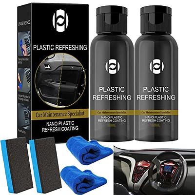 Car Plastic Restore Coating Agent Rubber Repair Clean Refresh Sponge 30ml