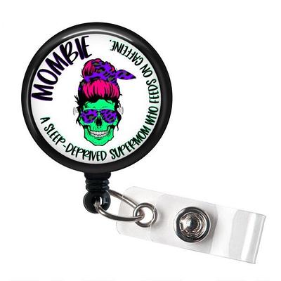 Mombie Badge Reel - Halloween Funny Mom Gifts Cute Snarky