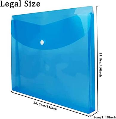 24 Packs Expandable Plastic Envelopes Poly Envelopes with Snap Button,  Document File Folder Organizer for Work, Office, School, Legal Size, 6  Colors - Yahoo Shopping