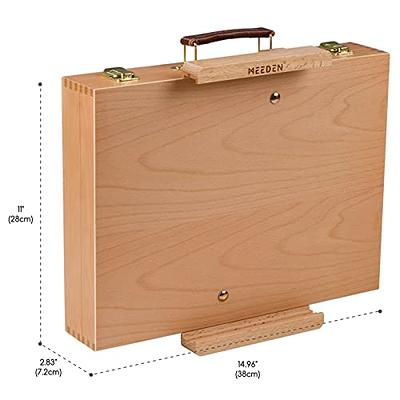 MEEDEN Large Tabletop Easel Sketchbox, Adjustable Solid Beech Wood Desktop  Easel Box, Travel Easel for Artists, Table Top easels for Painting, Wooden  Art Storag… in 2023