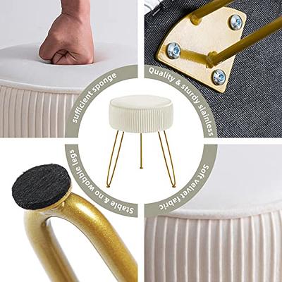 Cpintltr Foot Stool Velvet Storage Ottoman with Removable Lid Round Sofa  Stools Foot Rest with Padded Seat Modern Style Makeup Stool Decorative  Furniture Suitable for Lounge Dorm Room Blush - Yahoo Shopping