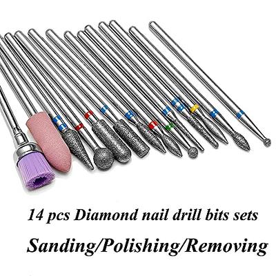 Nail File Drill Bits Set with Sanding Bands for Rotary Tool