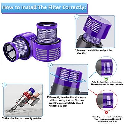 3Pack Filter Replacement for Dyson V10 Cyclone V10 Absolute V10 Animal V10  Total Clean V10 Motorhead, Replace Part No. 969082-01, 1 Clean Brush -  Yahoo Shopping