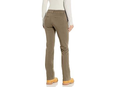 Dickies Women's Perfect Shape Straight Twill Pant, Rinsed Oxford