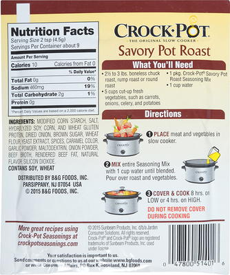 Crock Pot Savory Herb Chicken Seasoning Mix, 1.5 oz