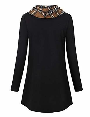 Bebonnie Tunic Tops to Wear with Leggings, Cowl Neck Tunics Long