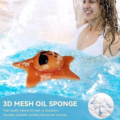 Pack Whirlpool Scum Sponge Reusable Oil Absorbing Sponge Washable