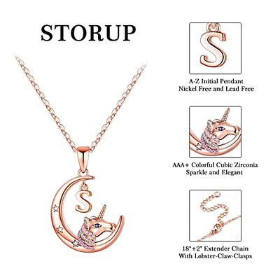 STORUP Unicorns Gifts for Girls Necklaces - Unicorn Necklace for