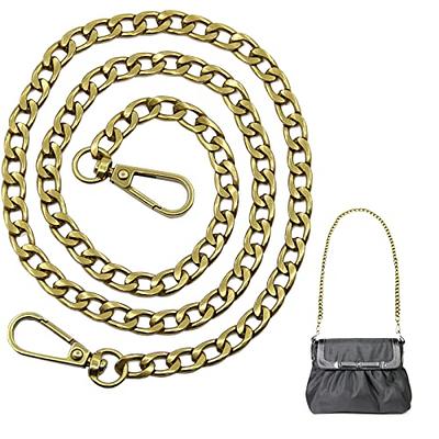 LIGHT GOLD CHUNKY CHAIN SHOULDER BAG STRAP - SHOULDER BAG STRAPS