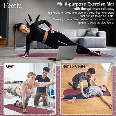 Yoga Mat Thick - Pilates Mat for Women and Men - Thick Yoga Mats