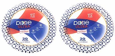 Dixie Ultra Disposable Paper Plates, 8 ½ inch, Lunch or Light Dinner Size  Printed Disposable Plates, 300 count (10 Packs of 30 Plates), Packaging and