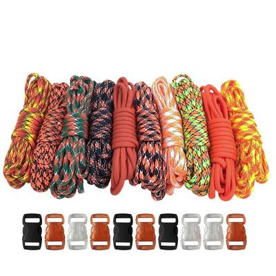 MONOBIN Paracord, 50 Colors Paracord Combo Kit - Multifunction Parachute  Cord with 28 Paracord Accessories for Making Paracord Bracelets, Lanyards,  Dog Collars (50Colors-C) - Yahoo Shopping