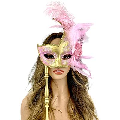 Luxury Mask Womens Stunning Masquerade Lace Mask Lace Headpiece for Adult Disguise for Costume Party, Cosplay & More