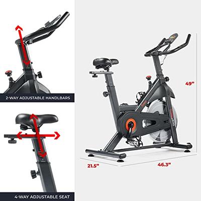 Sunny Health & Fitness Premium Indoor Cycling Smart Stationary Bike with  Exclusive SunnyFit® App Enhanced Bluetooth Connectivity 