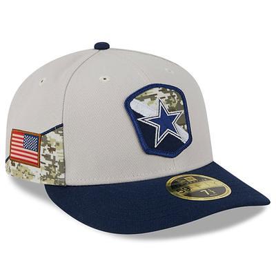 Dallas Cowboys New Era Ink Dye 2022 Sideline 9Fifty Snapback Hat - Cream