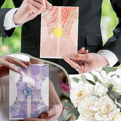 Lace 5x7 Acrylic Wedding Invitation