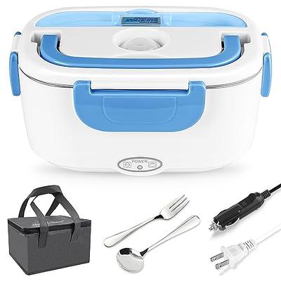 Electric Lunch Box Food Heater 12V Car Heated Lunch Box Food Warmer with Vehicle Plug for Work, Cars, Trucks, Travel, Men's, Size: One size, Black