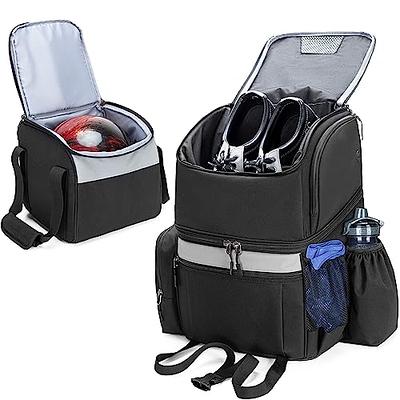 Aleemin Bowling Bag for 2 Balls, Bowling Ball Tote Bag with 2 Wooden  Bowling Cups, Multi-Pockets Bow…See more Aleemin Bowling Bag for 2 Balls,  Bowling