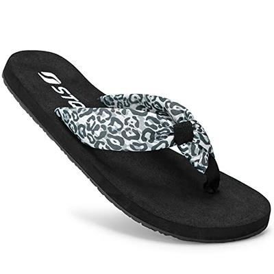 STQ Womens Flip Flops with Yoga Mat Quick Dry Beach Sandals with