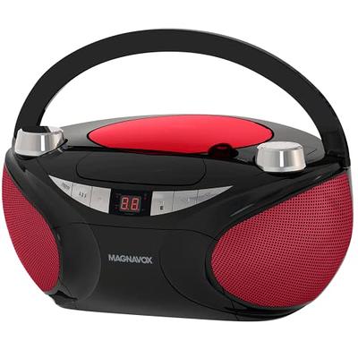 MEGATEK Portable CD Player Boombox with FM Radio, Bluetooth, and USB Port |  Clear Stereo Sound | CD-R/RW and MP3 CDs Compatible | 3.5mm Aux Input and